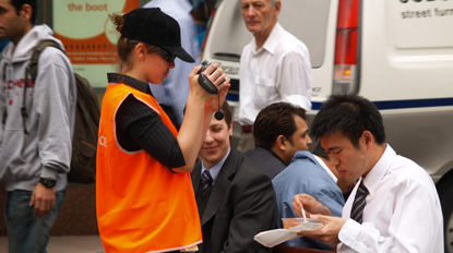 Under surveillance, socially engaged, performance art